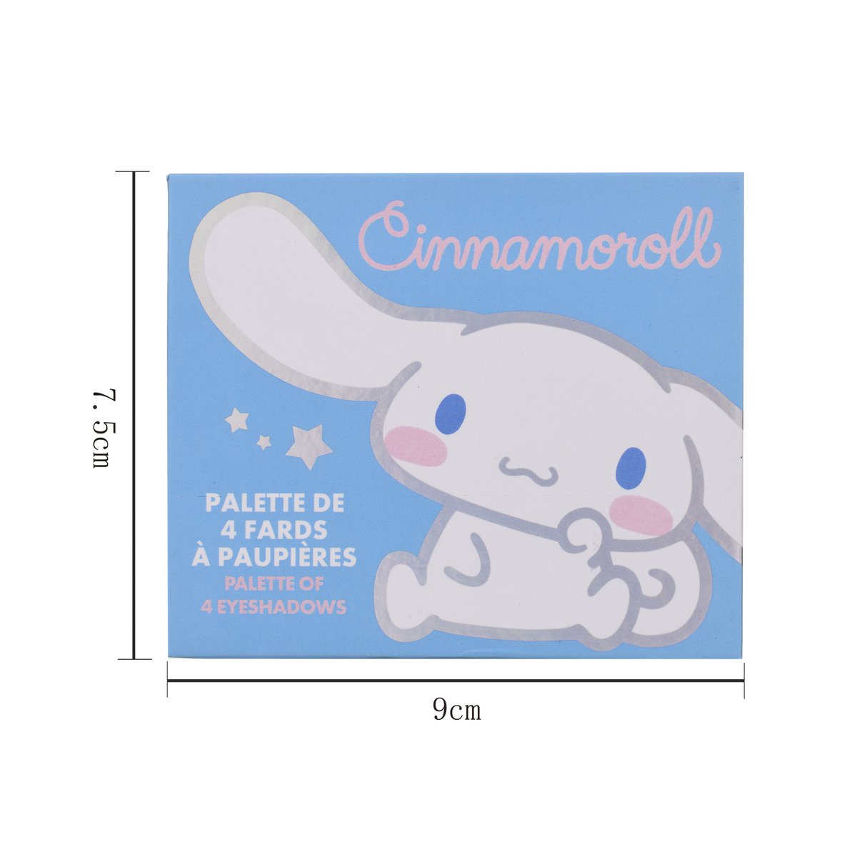 Palette Cinnamoroll di 4 ombretti + pennello e specchio