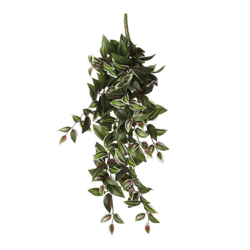 Kunst hangplant Tradescantia Groen