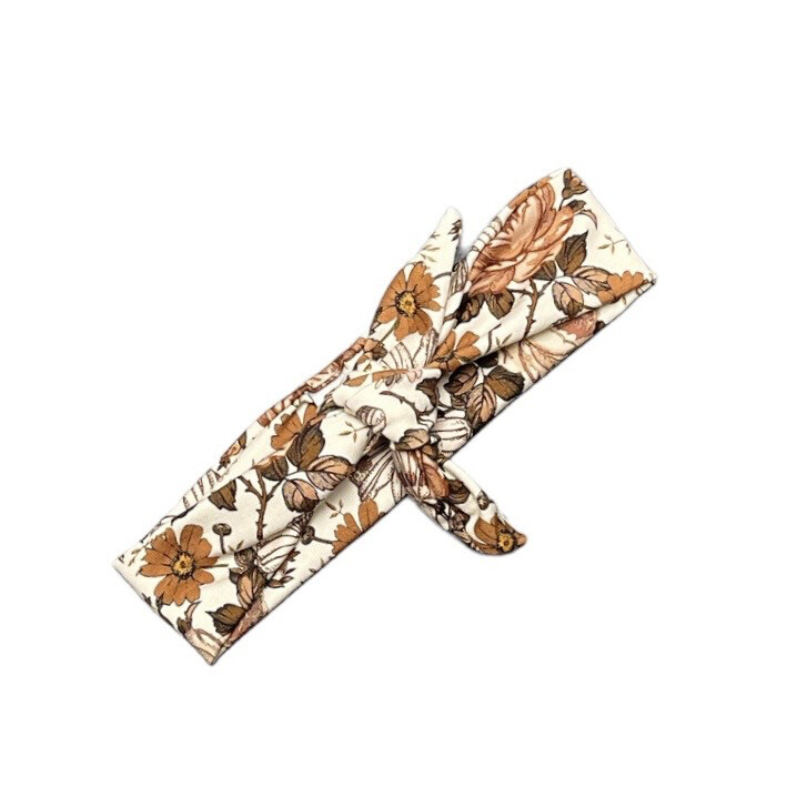 Knoophaarband english garden brown
