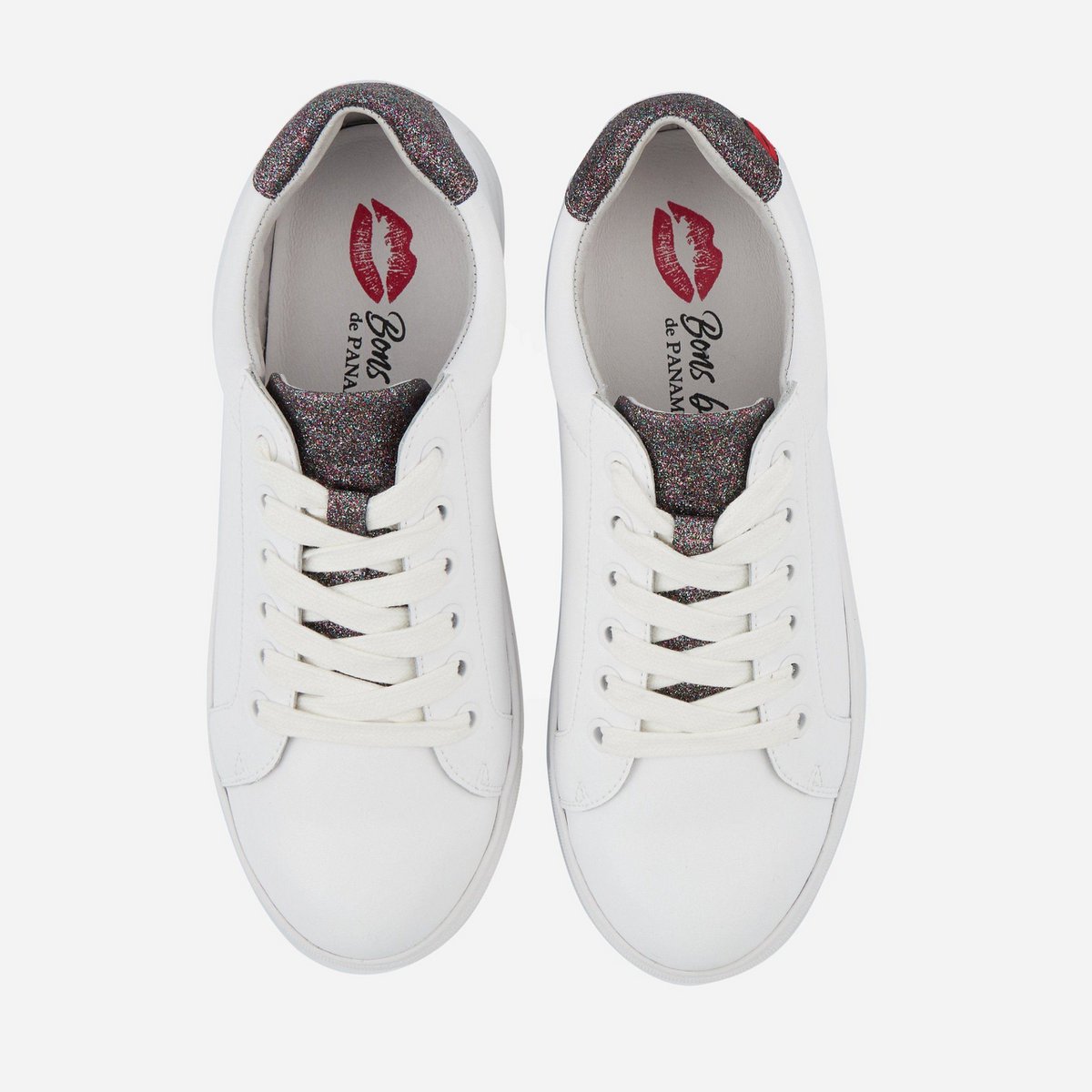 Simone-Blanc/Glitter Multicolor