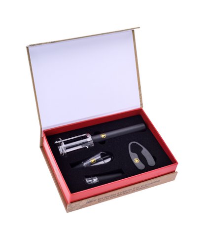 LAGUIOLE AIR PUMP WINE OPENER WINE BOX 4 ACCESSORIES