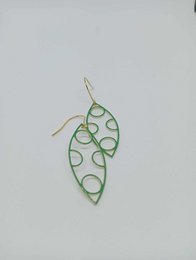 Pendientes esmalte verde