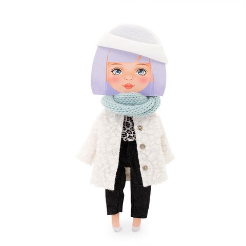 Soft toy, Sweet Sisters - Clothing set: White Fur Coat (35cm)