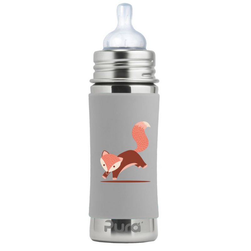Pura Speenfles 325 ml + Vos-Hülle