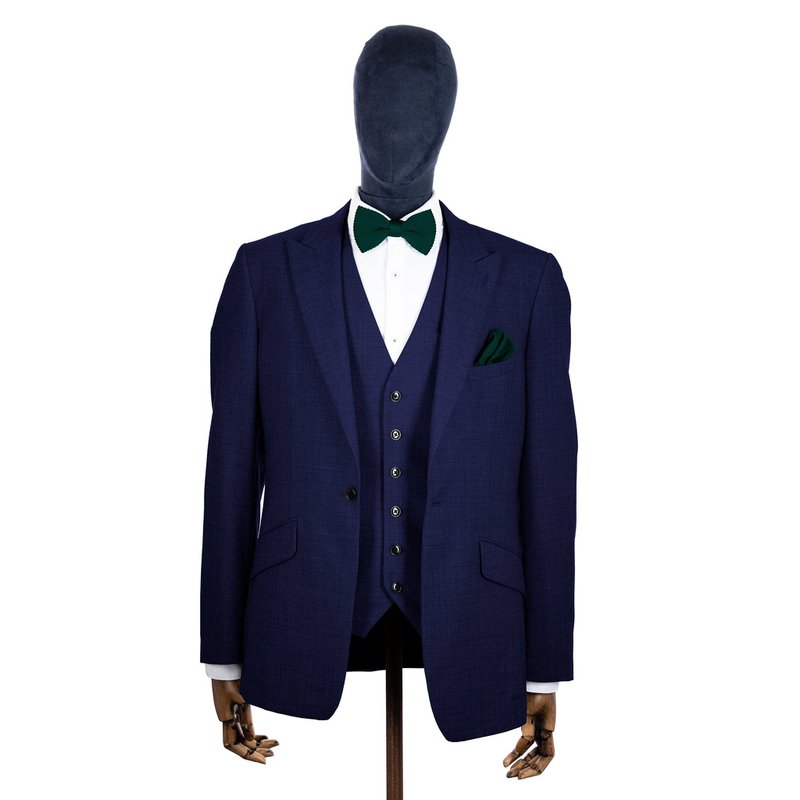 Green knitted bow tie