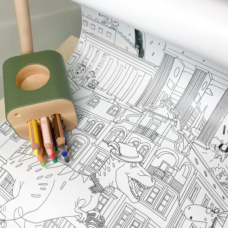 Paint roller with coloring motifs "urban jungle"