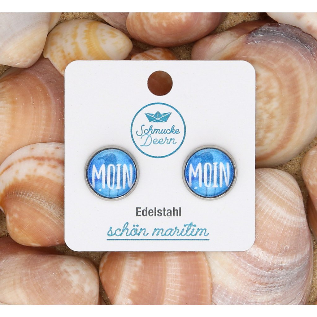 Boucles d'oreilles en acier inoxydable Moin