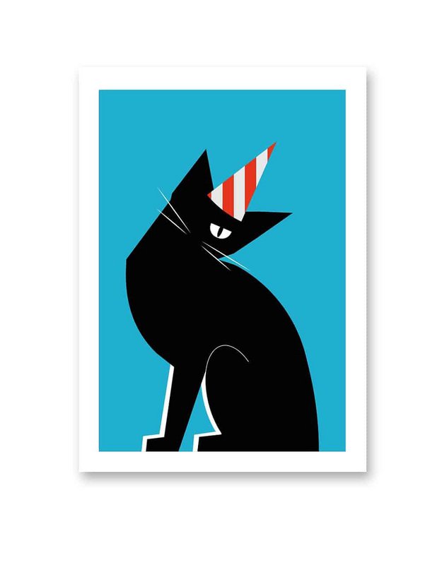 CAT PARTY | FSC® postcards | Dutch Design