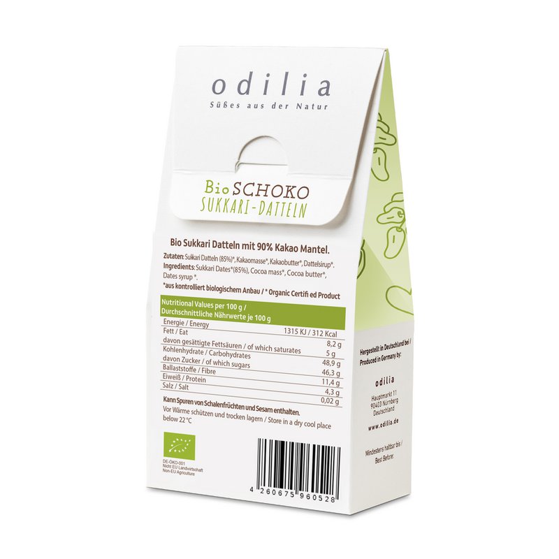 Organic choco Sukkari dates