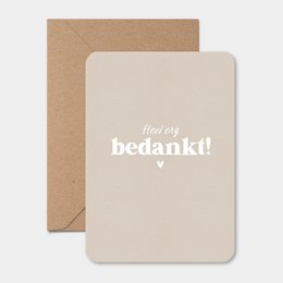 Kaart | Heel erg bedankt