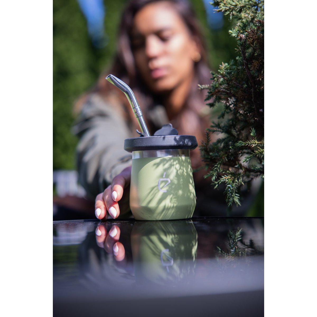 Yerba Mate Set Termolid Dualflow Pro - Forest Green | Un Mate®