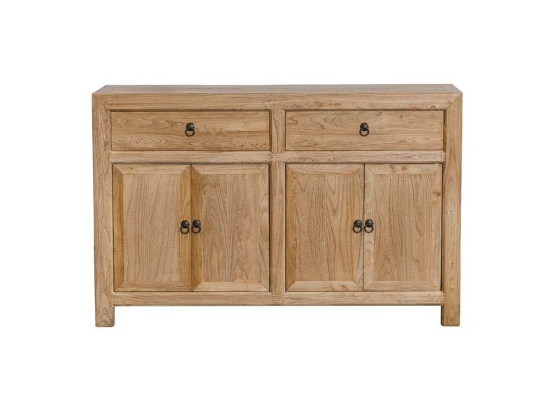 Wooden sideboard 2 drawers 4 doors 150 x 40 x 90 h cm