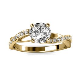 Eleanor Ring - Gold and Crystal
