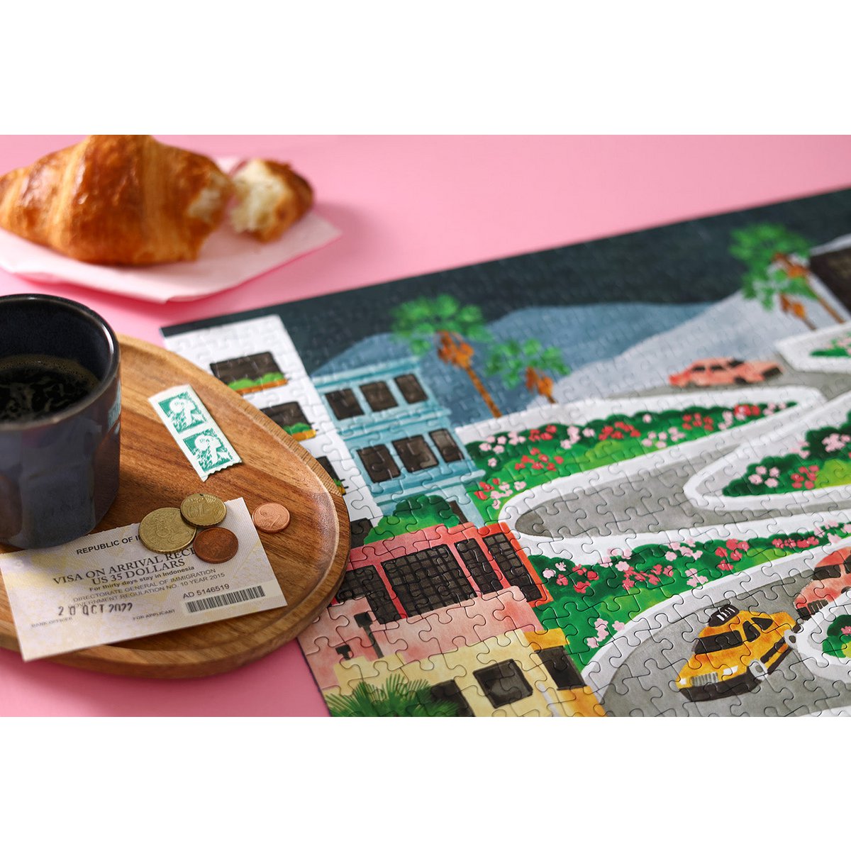 LOMBARD STREET - Jigsaw Puzzle 1000 brikker