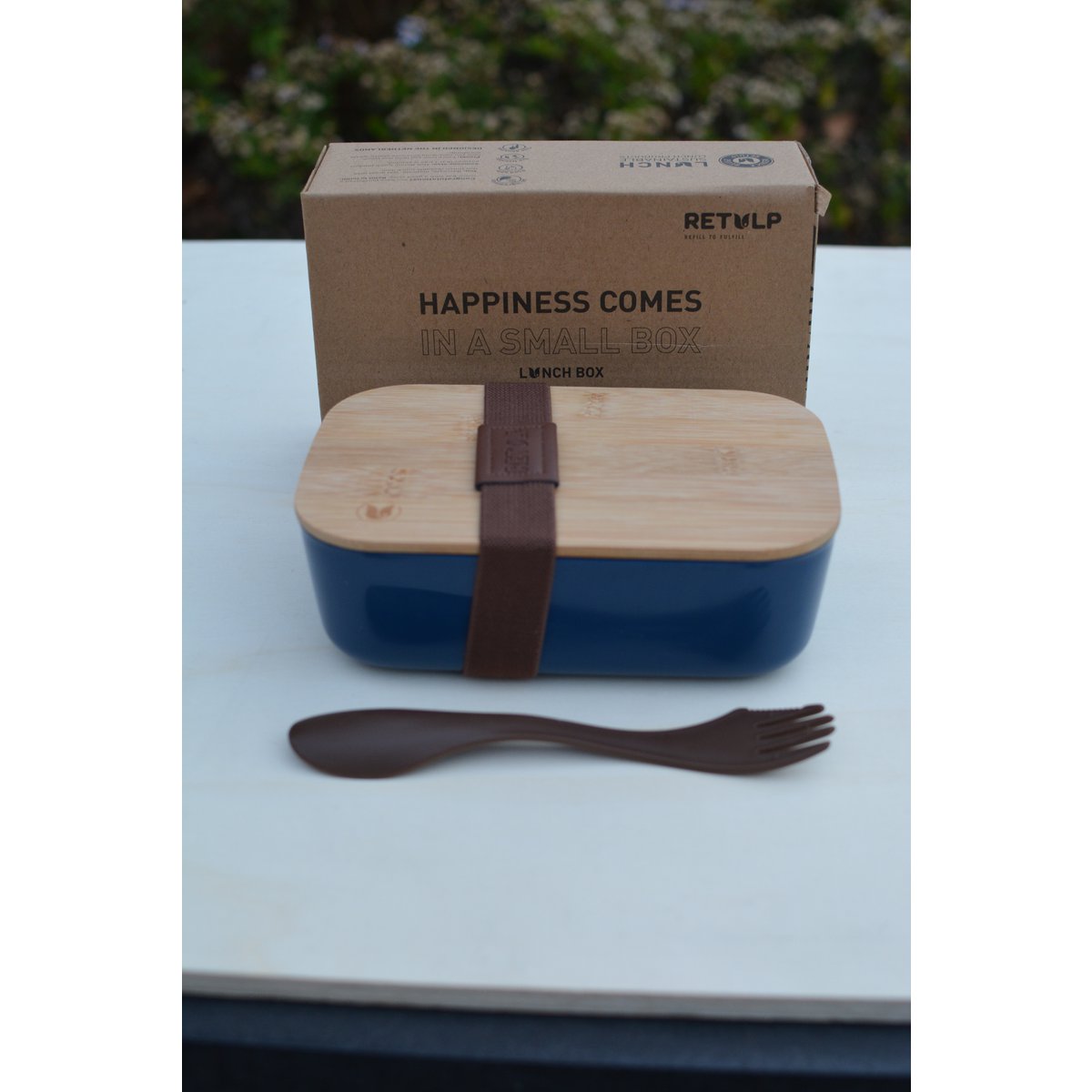 ECO Bamboo Madpakke til at blive blå