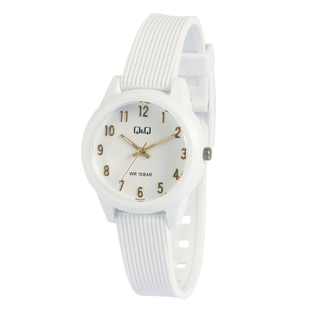 Q&Q women's/youth watch, resin strap, 10 ATM, Ø 32 mm, white