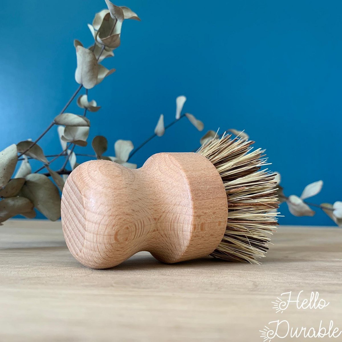 Brosse vaisselle en bois d'hêtre et fibre coco