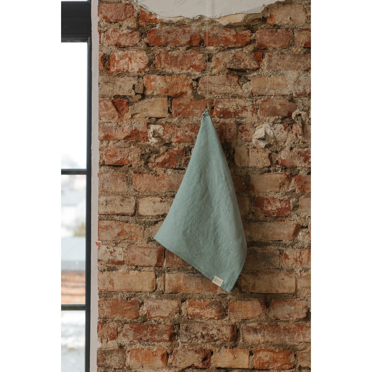 Ocean Mint linnen keukenhanddoek