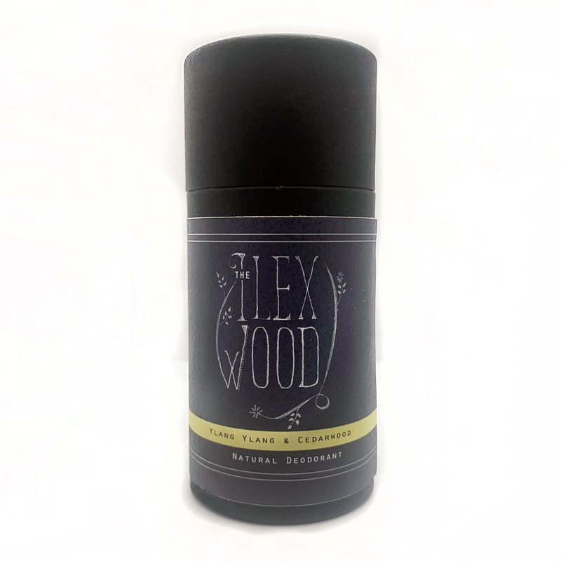 Deodorante naturale Ylang Ylang e legno di cedro - 70 ml. Deodorante in stick naturale, senza plastica, ecologico, Cruelty Free per donne e uomini, realizzato a mano e privo di tossine e alluminio.