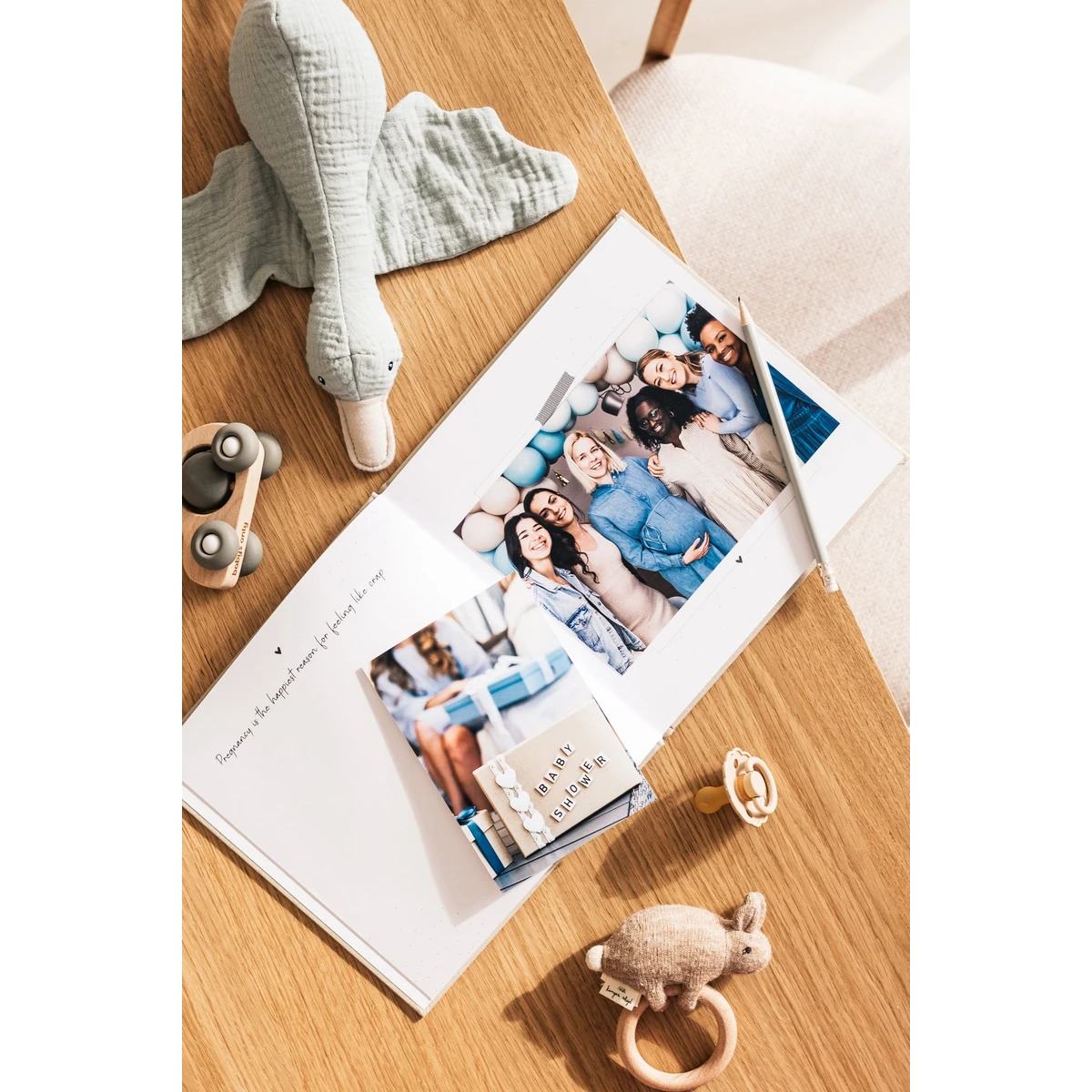 Fyllbooks Mijn babyshower boek - Linnen Taupe