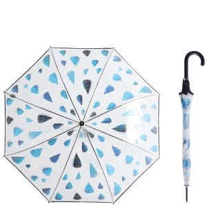 Regenschirm "Regentropfen" mit Stahlstab