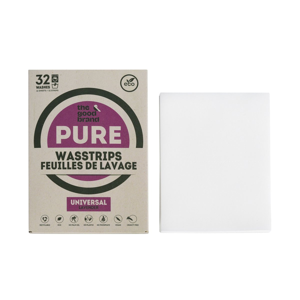 Waschstreifen / Wäschelaken Lavendel 32 Wäschen