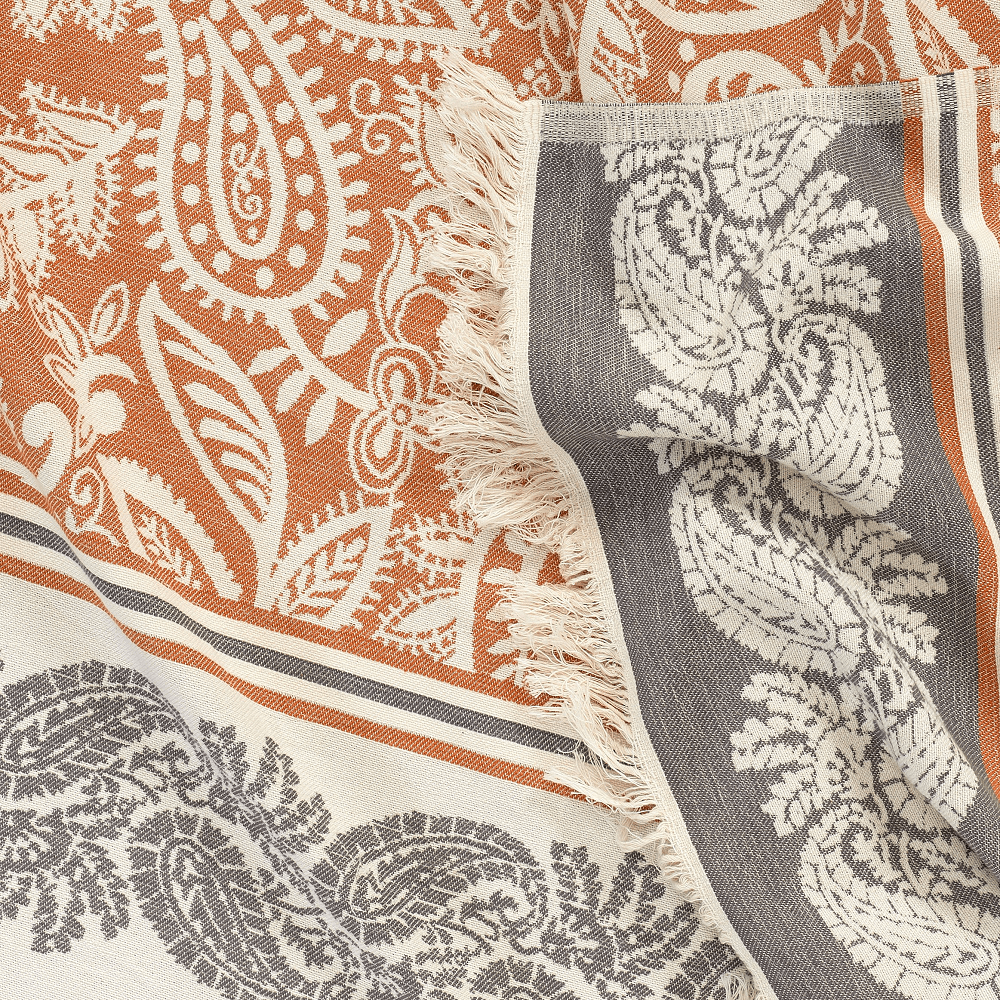 Dolce dubbellaags paisley katoenen plaid