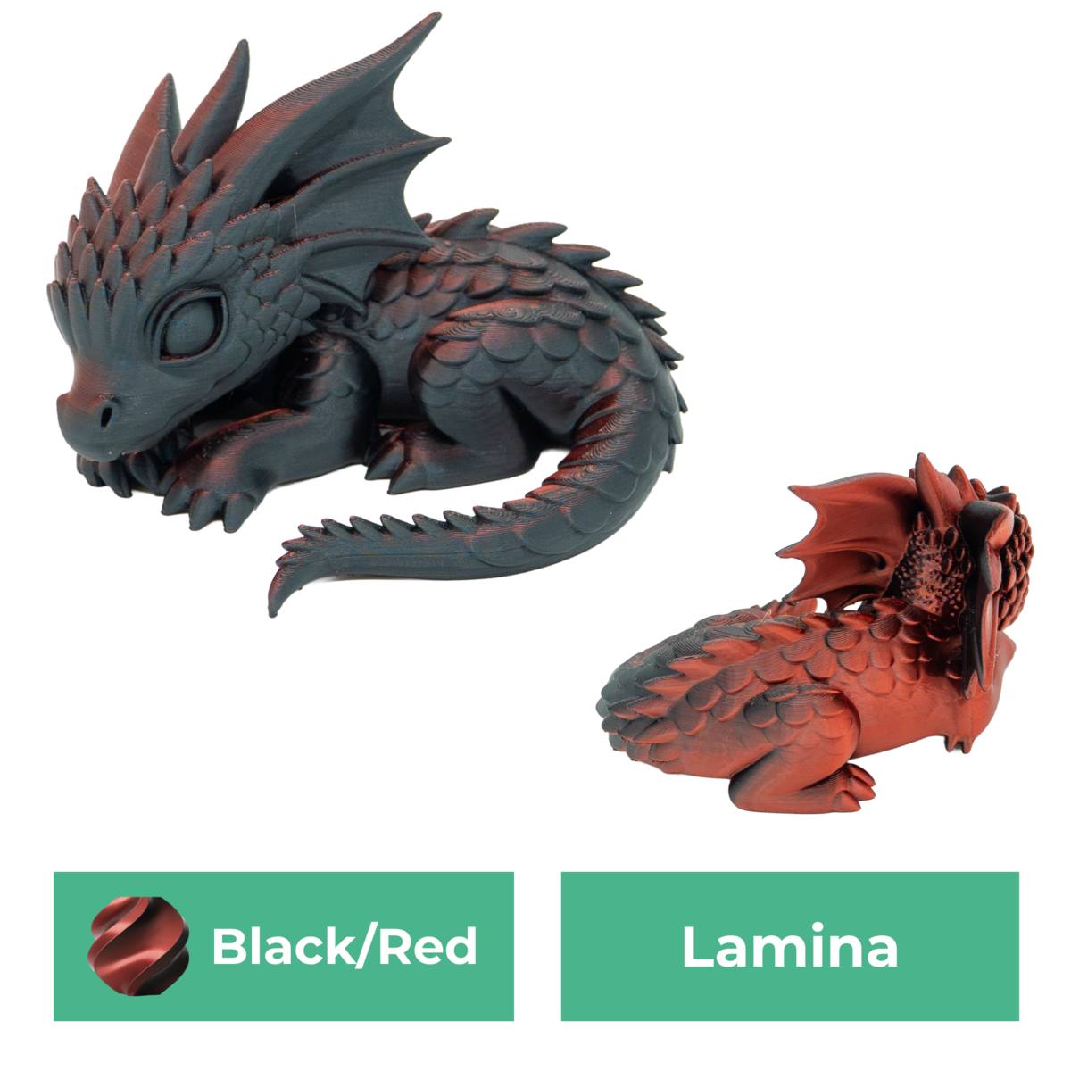 Draak -10CM -Zwart / Rood Marketplace,Dropshipping
