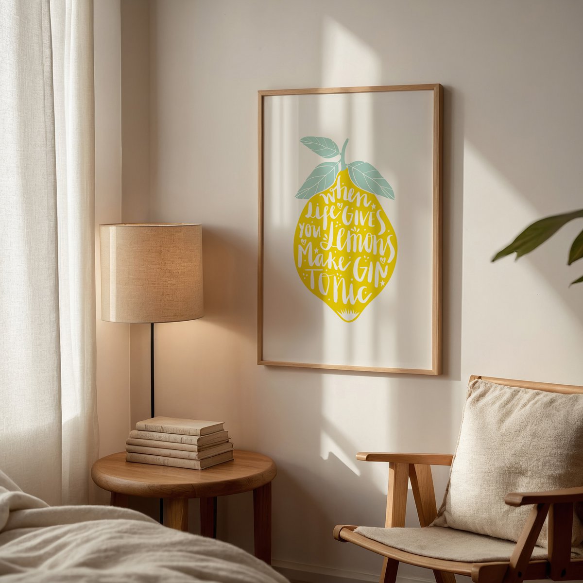 Poster: When life gives you lemons, make Gin Tonic