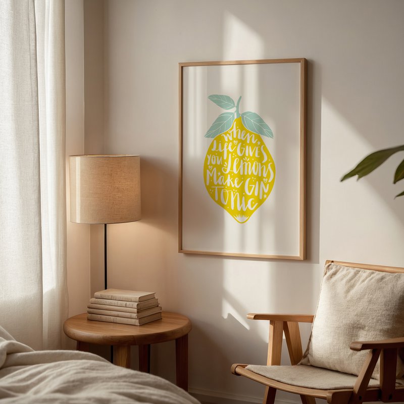 Poster: When life gives you lemons, make Gin Tonic