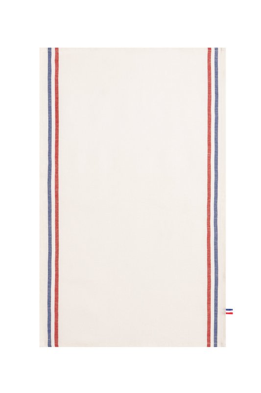 43x65 cm Blanc 95% Lin, 5% Coton