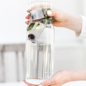 Wasserkaraffe "Je bent geliefd" 1,2l