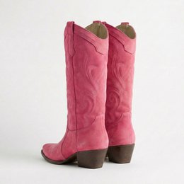 Leonie Shell Pink Texan støvler