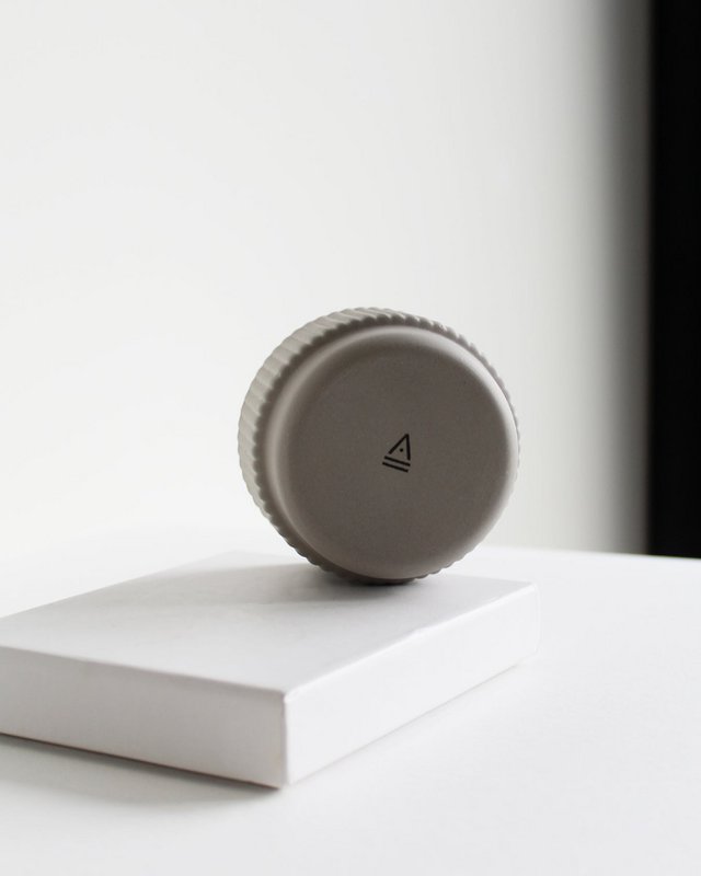 Taza capuchino Columna | gris claro