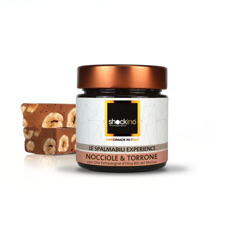 Smørbar hasselnød og nougat creme 200g - Fremstillet i Italien