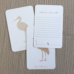 Grußkarte Geburt Storch