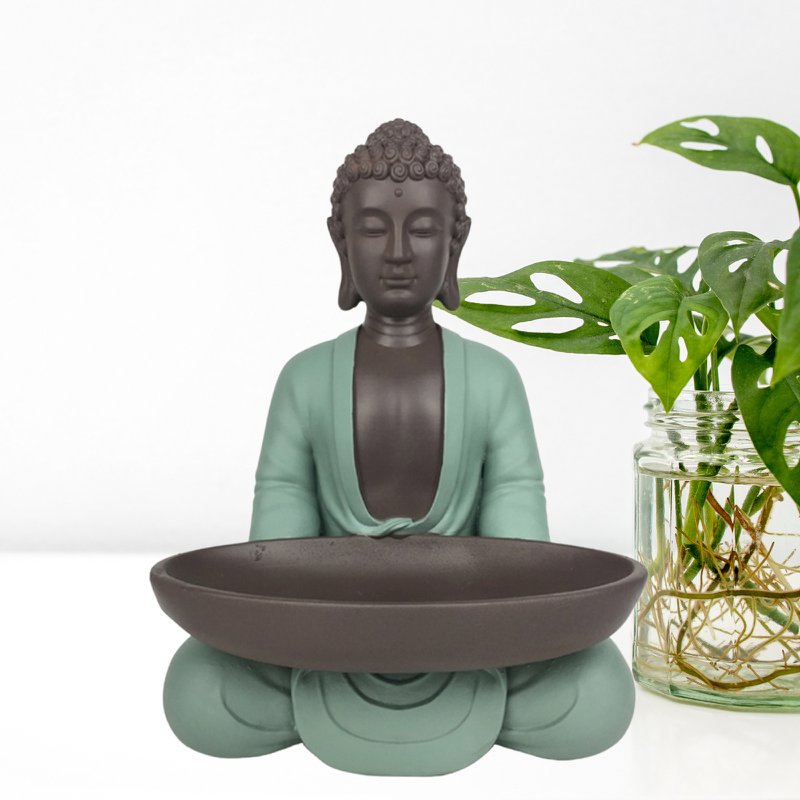 Bodhi statue med fad