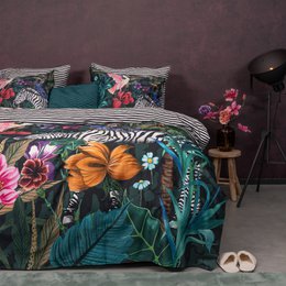 Melli Mello Jungle Fever Dekbedovertrek | Tropisch Botanisch | Katoensatijn