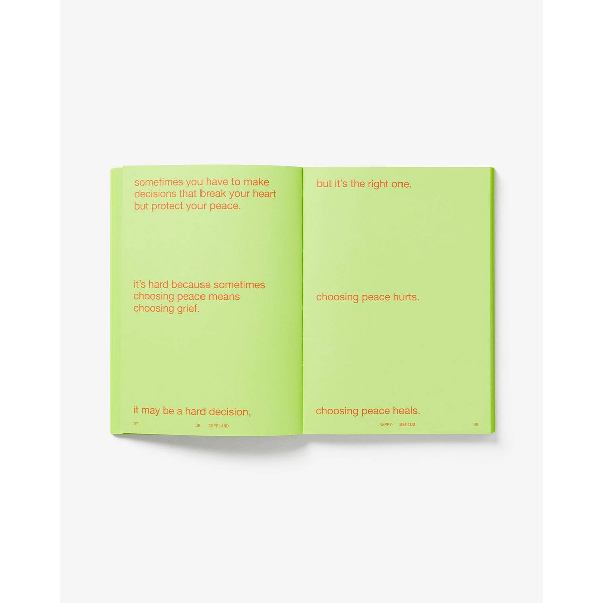 Sappy Medium Book von JB Copeland | Kurze Schriften über das Leben