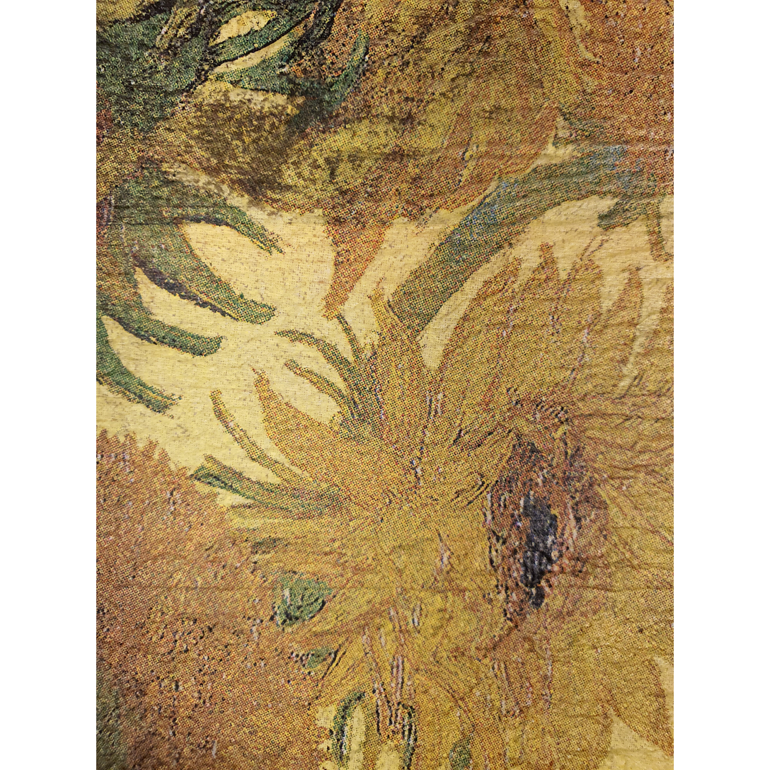 Holzfliese alte holländische Van-Gogh-Sonnenblume