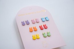 Set of 7 pairs of Miffy without nickel earrings