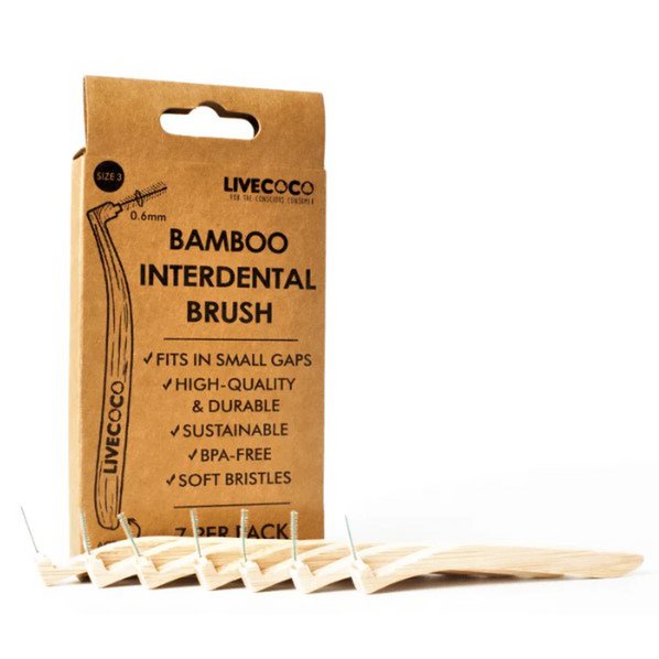Size 0 (0.4mm) Bamboo Interdental Brushes (Reusable-7 Pack)
