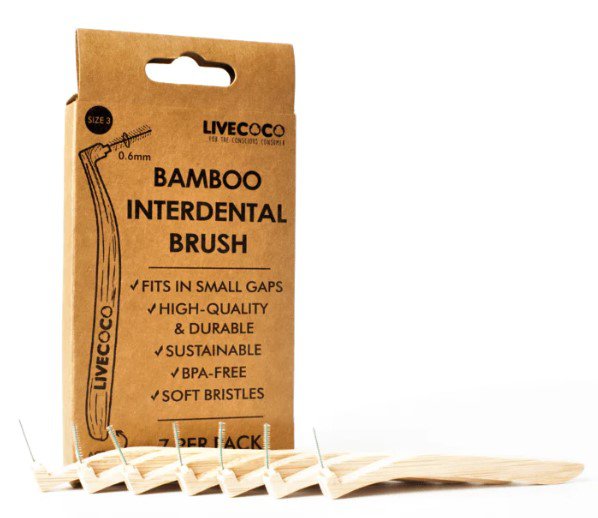 Size 0 (0.4mm) Bamboo Interdental Brushes (Reusable-7 Pack)