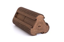 Krea-Wood handgemaakte koffiecapsulehouder voor Nespresso-compatibele capsules, in bruine kleur