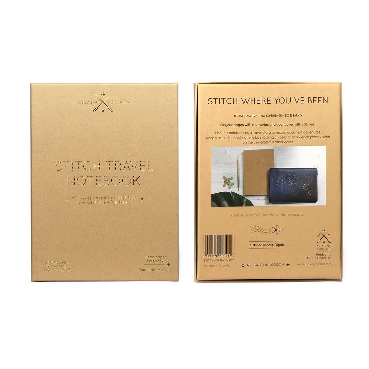 Cahier de voyage Stitch Navy
