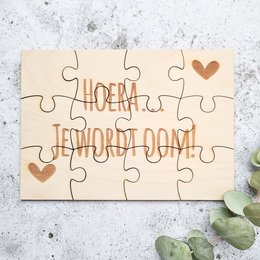 Pregnancy Announcement Wooden Puzzle | Hooray... You're going to be an uncle!