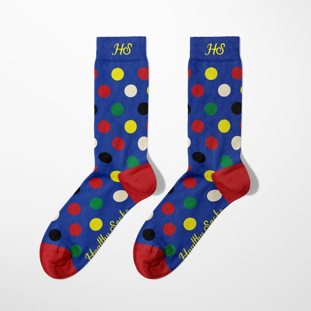 EKG DOT SOCKS - Blue Edition