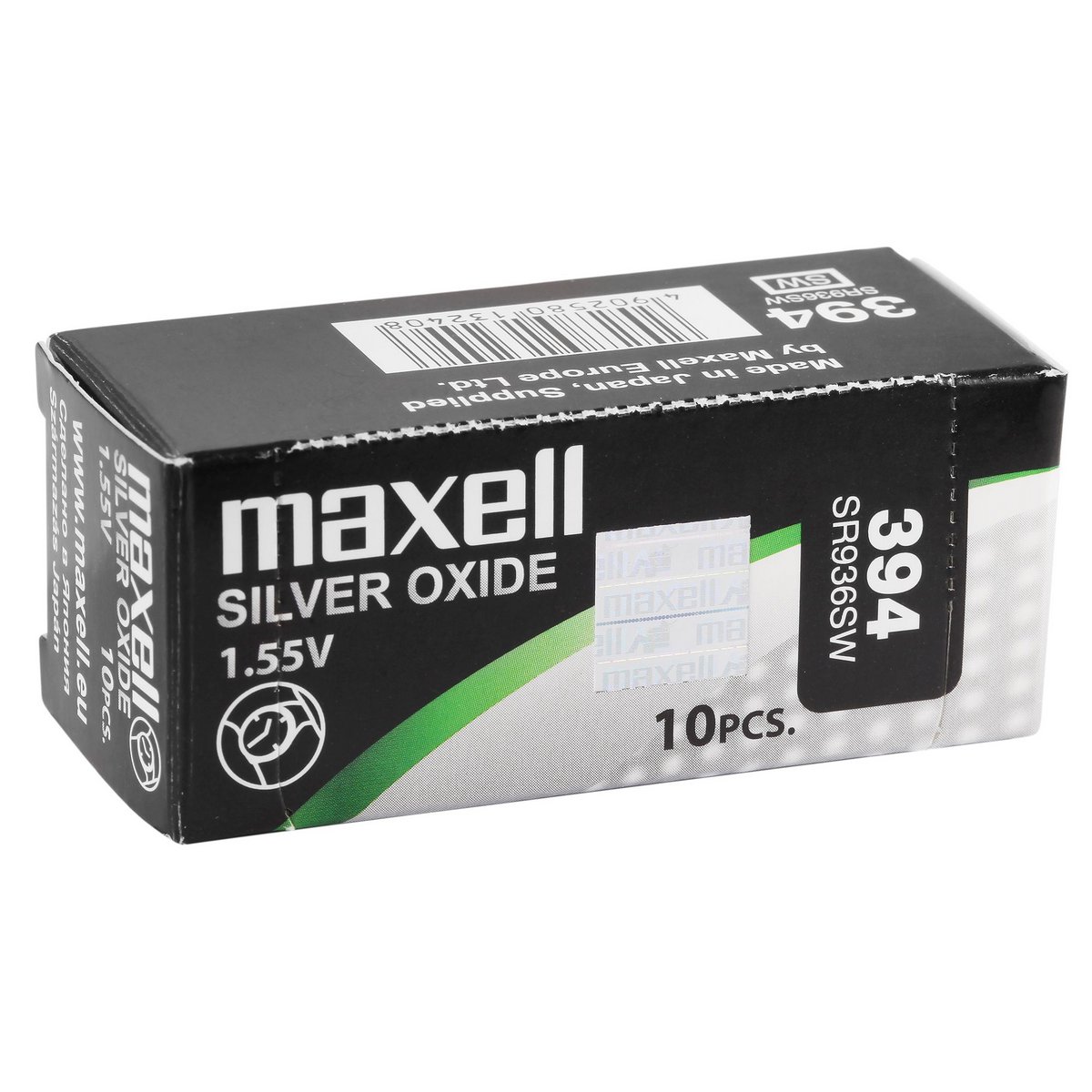 MAXELL Knopfzellen, 0% Quecksilber, Verpackungsinhalt 10 Stück, 394