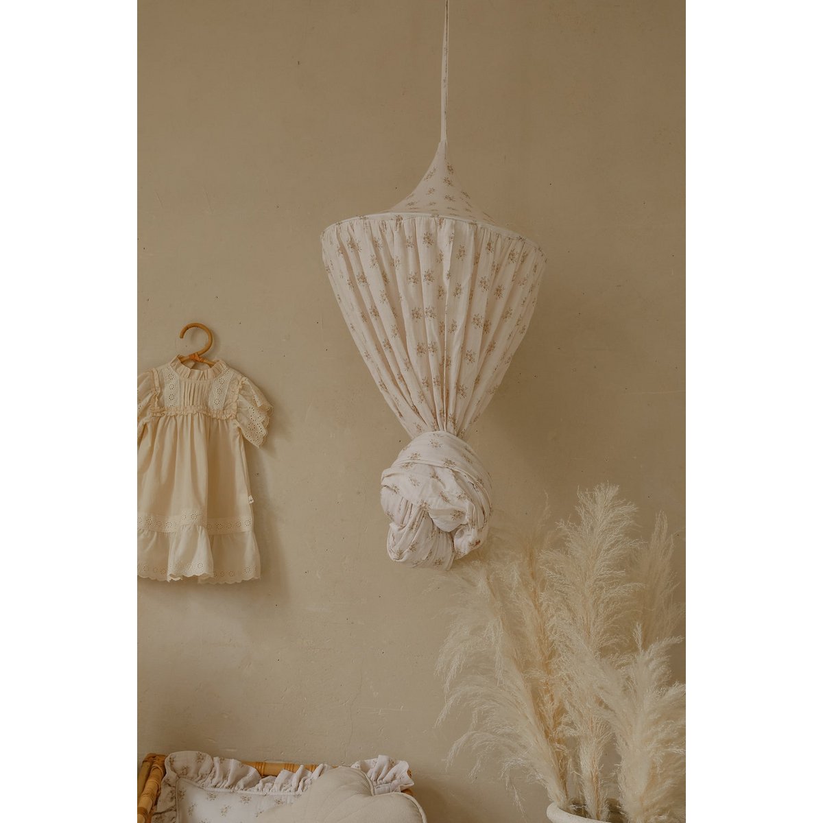 Muslin canopy "Boho Flowers"