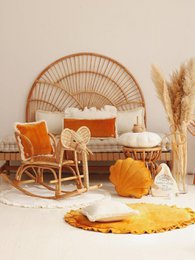 Mata Soft Velvet z Falbanką „Musztarda”